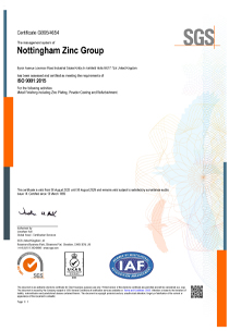 ISO 9001 Certificate 2